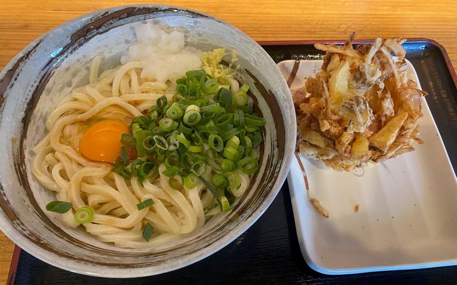 Udon and kakiage tempura